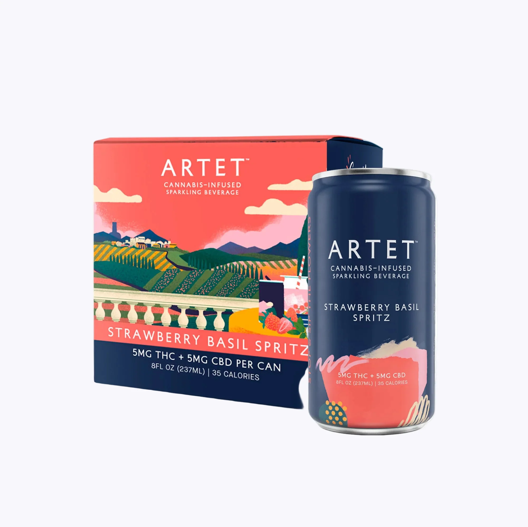 Strawberry Basil Spritz 1:1 - 5mg or 10mg THC - Image 3