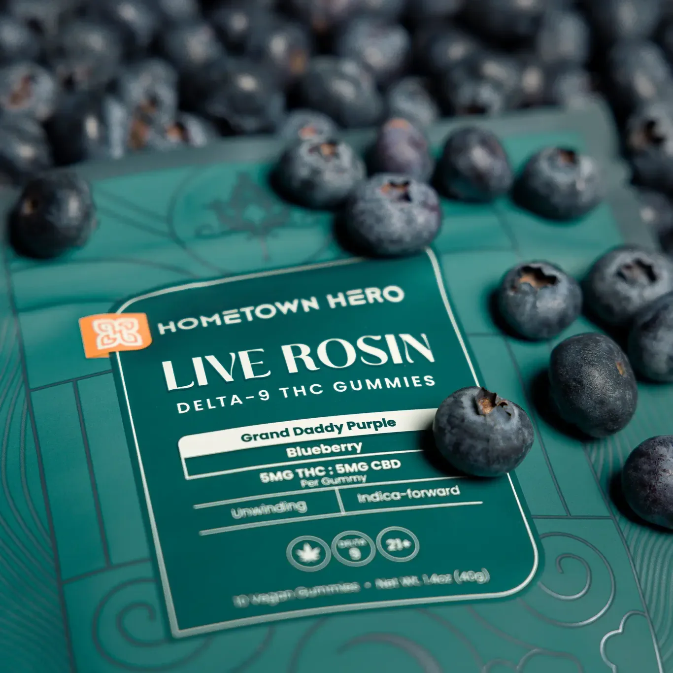 Grand Daddy Purple Live Rosin Gummies - 5mg THC - Image 3