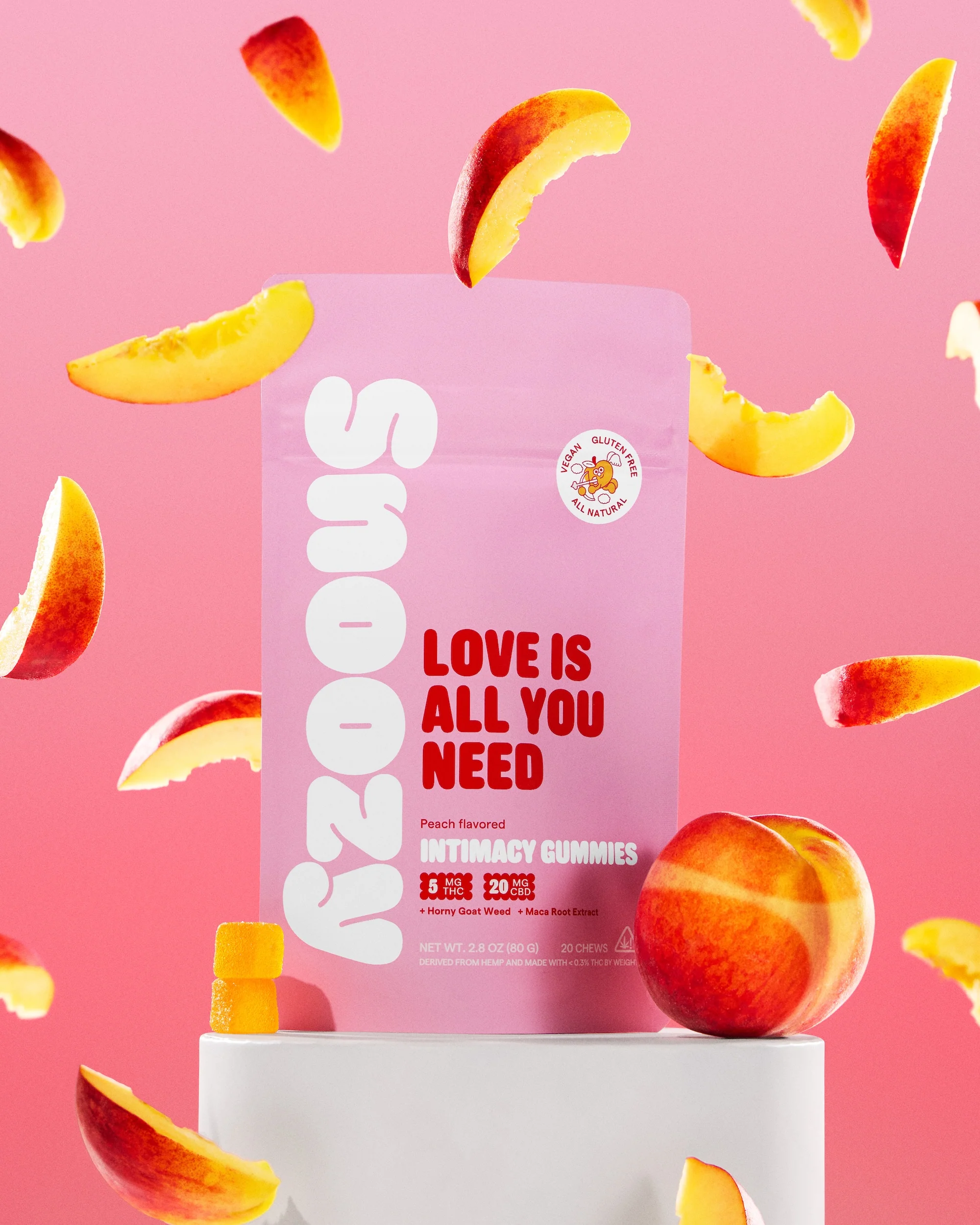 Love Is All You Need Intimacy Gummies - 5mg THC and 20mg CBD - Image 3